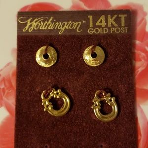 Worthington 14kt Gold post